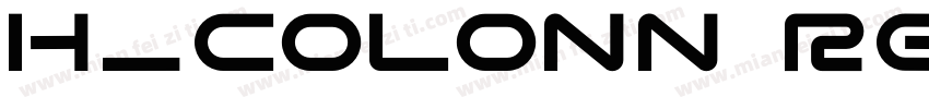 H_COLONN Regular字体转换